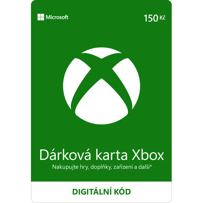 ESD XBOX - Dárková karta Xbox 150 Kč ESD_K4W-01595