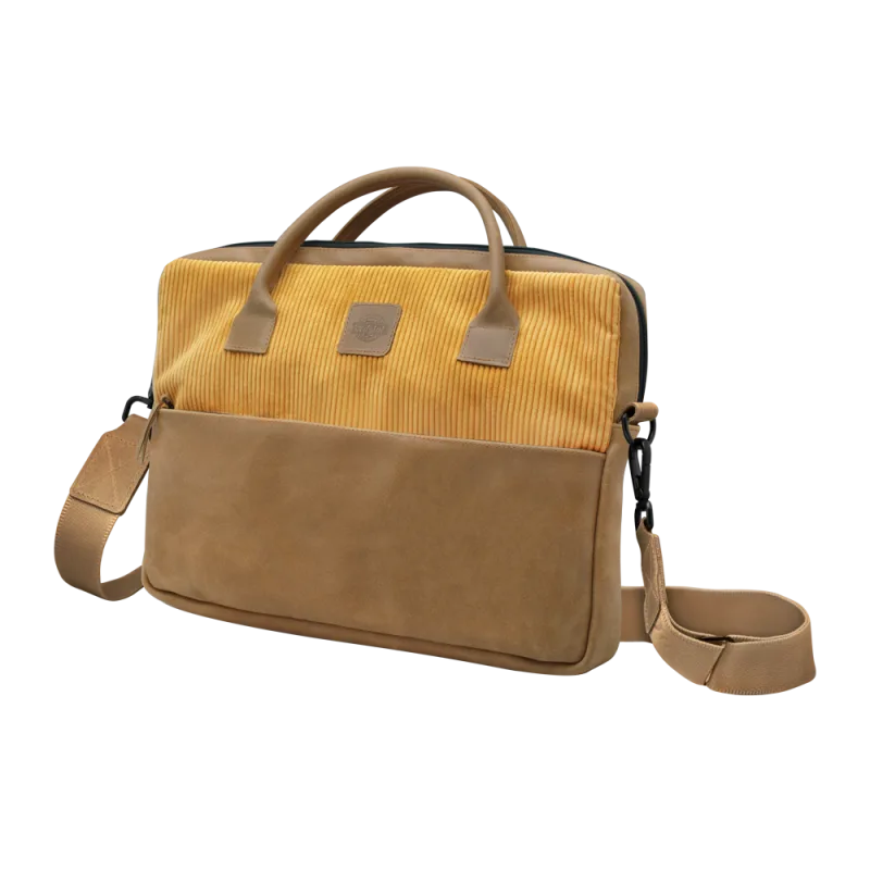 RED ANT FRAME Ochranná kožená taška na MacBook do 14" horčicová…