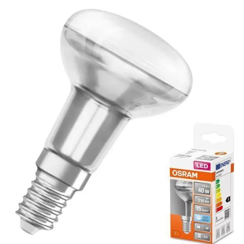 OSRAM LED STAR R50 E14 2, 6W/ 840 SR5040W studená 355566,00