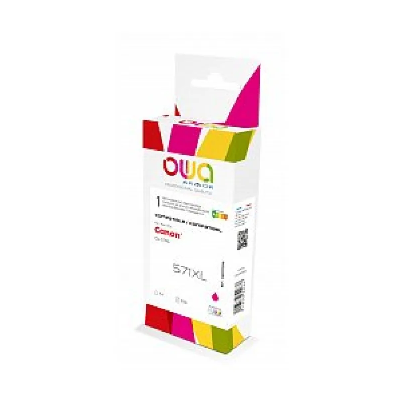 WECARE ARMOR ink kompatibilný s CANON CLi-571XLM, červená/ magenta…