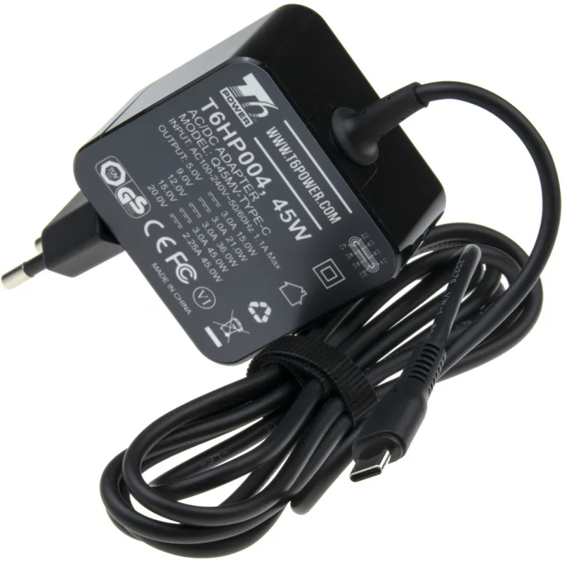 T6 Power univerzálny adaptér k notebooku, 45W, USB-C T6HP004