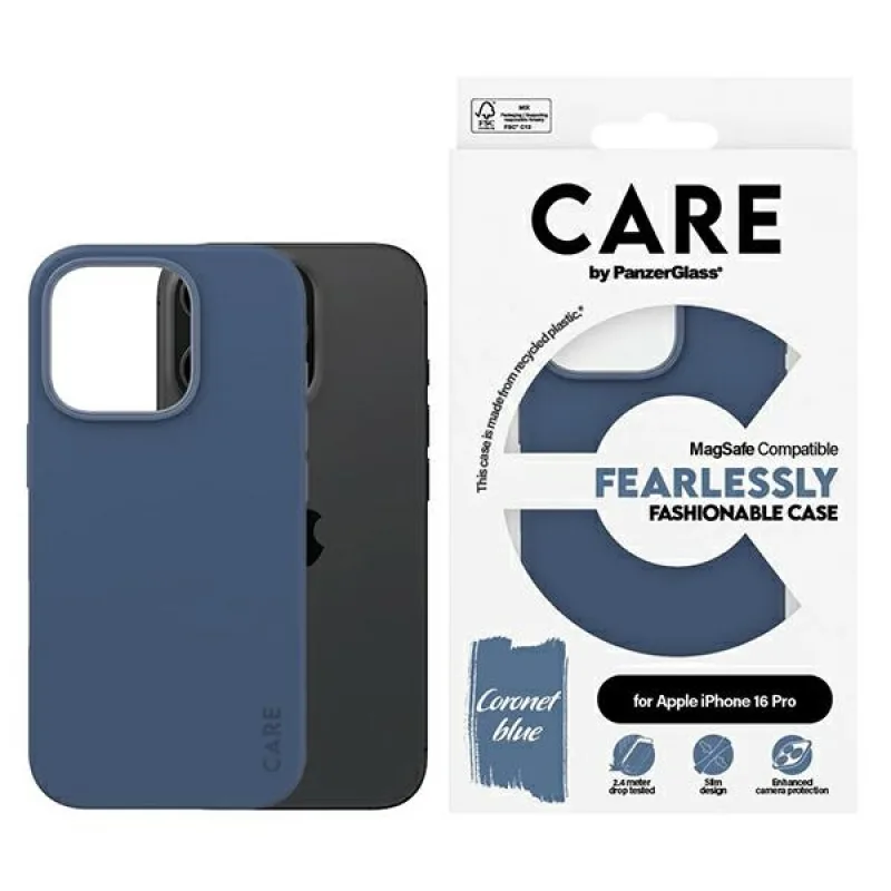 CARE by PanzerGlass Fashion Case iPhone 16 Pro 6,3" modro/modré MagSafe 1382