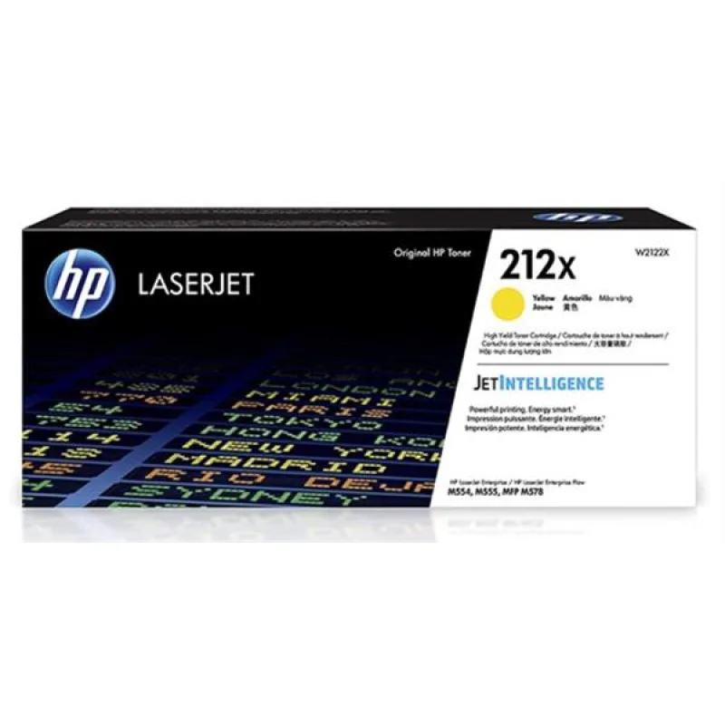 Žltá originálna tonerová kazeta s vysokou výťažnosťou HP 212X LaserJet …