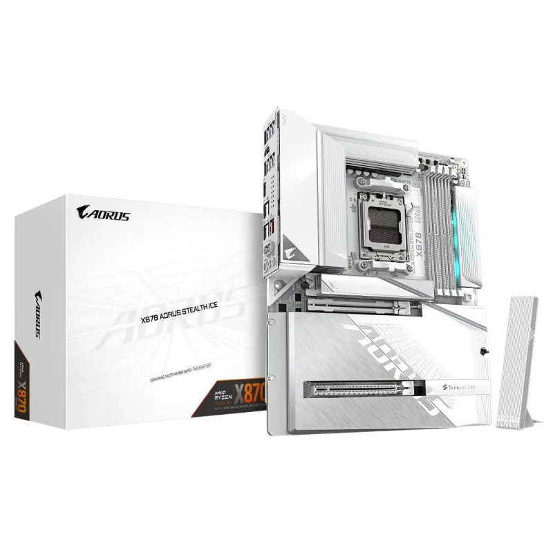GIGABYTE X870 AORUS STEALTH ICE/ AM5/ ATX X870 A STEALTH ICE