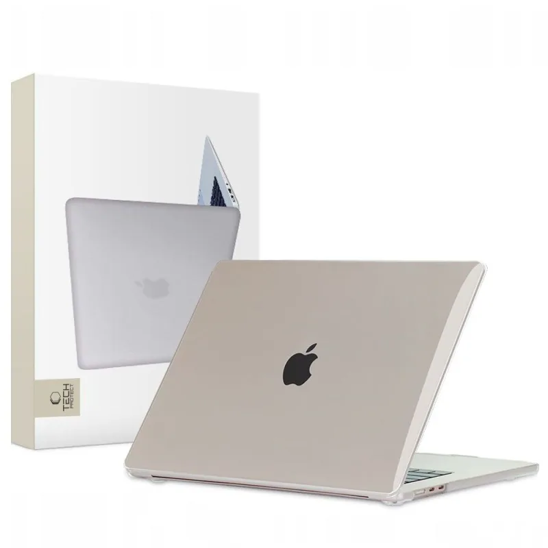 Puzdro Tech-Protect SmartShell pre MacBook Air 15" M2 / M3 / 2023-2024 - priehľadné