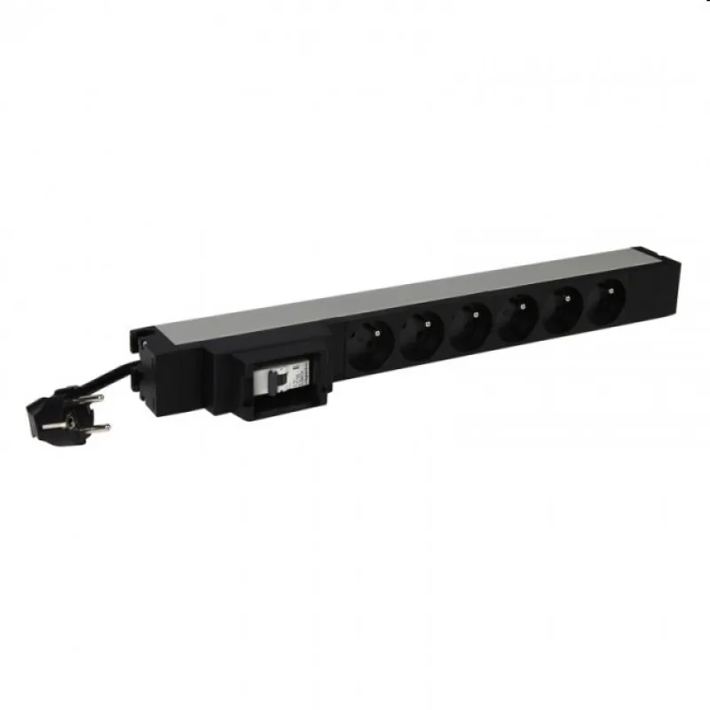 Legrand napájecí blok PDU do racku 6x 230V s jističem 1U 646830