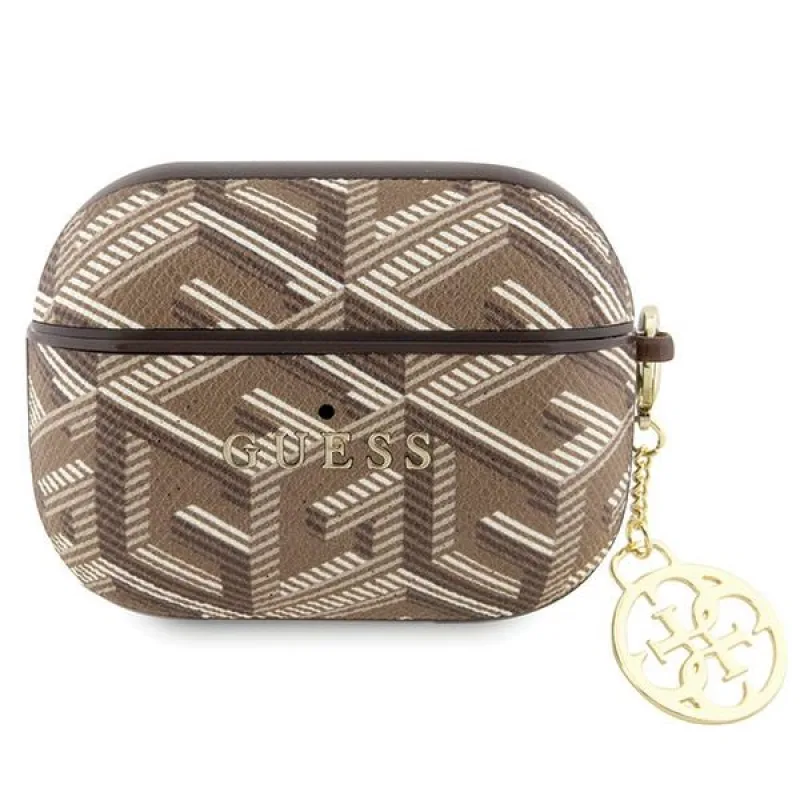 Guess GUAPPGCE4CW puzdro pre AirPods Pro - hnedé GCube Charm