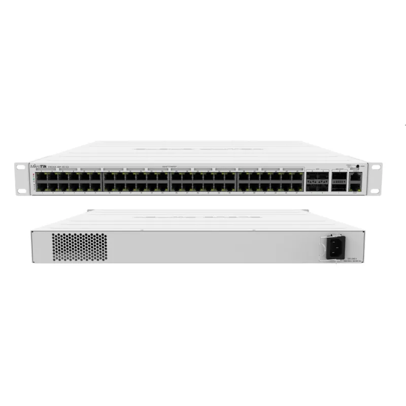 MIKROTIK RouterBOARD Cloud Router Switch CRS354-48P-4S+2Q+RM + L5 (650MHz; 64MB RAM; 48x GLAN POE; 4xSFP+; 2xQSFP+) rack