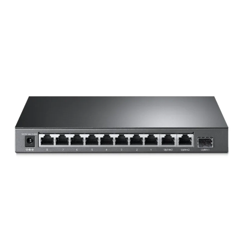TP-Link TL-SL1311MP 8xFE POE+ 124W 2xGb nonPOE, 1xSFP CCTV switch TL…