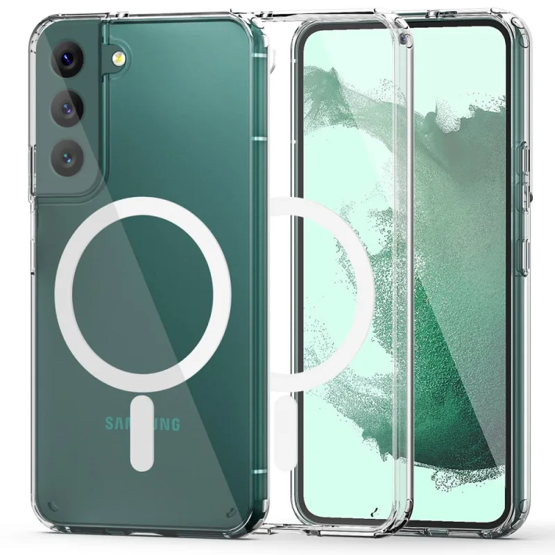 Puzdro Tech-Protect FlexAir Hybrid MagSafe pre Samsung Galaxy S22 – priehľadné