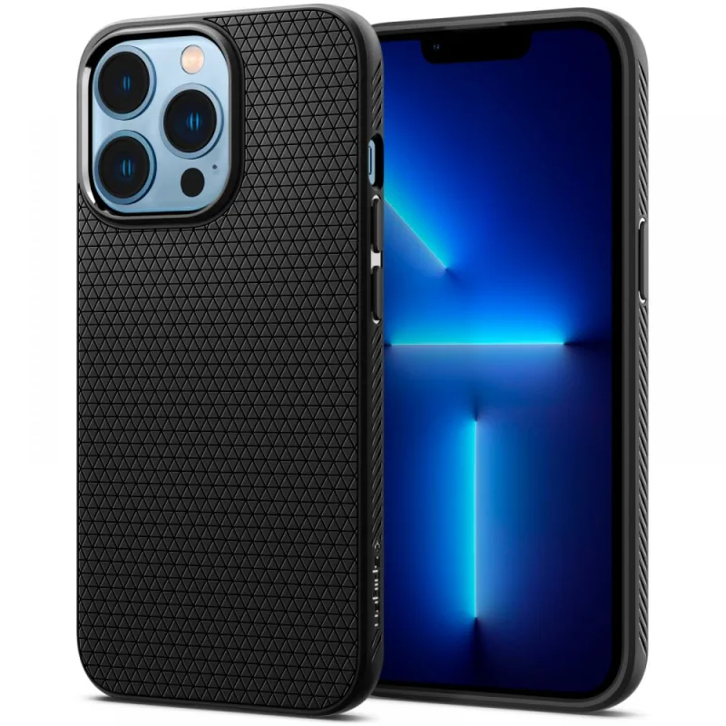 Puzdro Spigen Liquid Air na iPhone 13 Pro – matné čierne