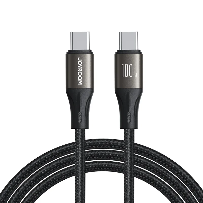 Joyroom Light-Speed Series S-A25 kábel USB-C / USB-C 100 W 1,2 m - čierny