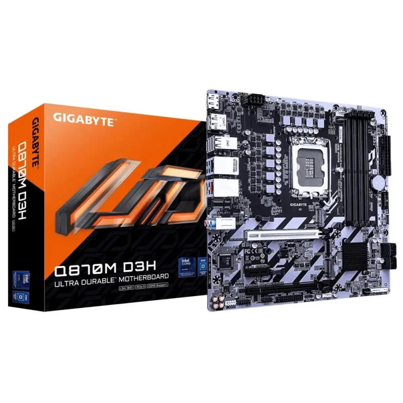 GIGABYTE Q870M D3H/ LGA 1851/ mATX Q870M D3H