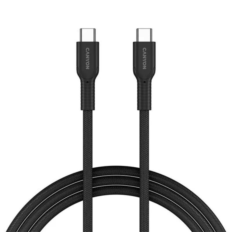 Canyon OnWire CCAP60CL, 1 m, kábel nab. a synchr., USB-C / USB-C, 60W PD,…