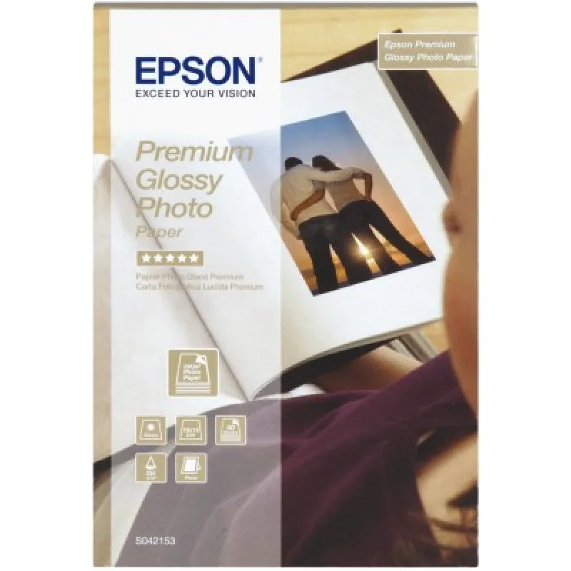 Papier EPSON Premium Glossy Photo 10x15 (40 listov), 255 g/ m2 C13S042153