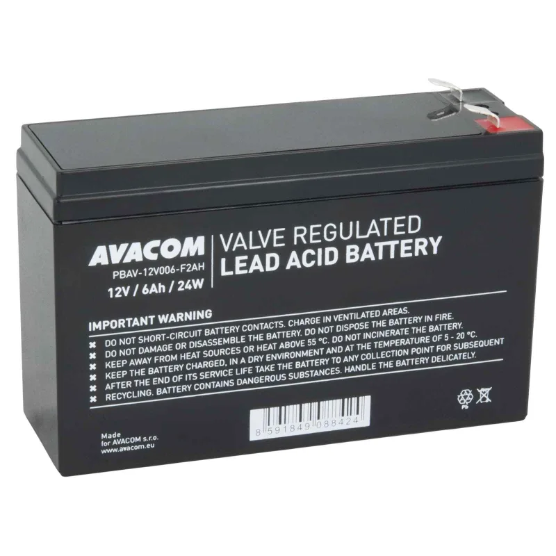 AVACOM batéria 12V 6Ah F2 HighRate (PBAV-12V006-F2AH) PBAV-12V006-F2AH