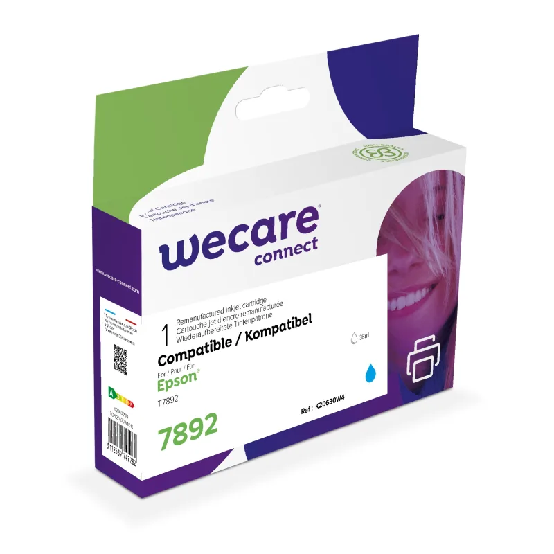 WECARE ARMOR ink kompatibilný s EPSON C13T789240, modrá/ cyan K20630W4