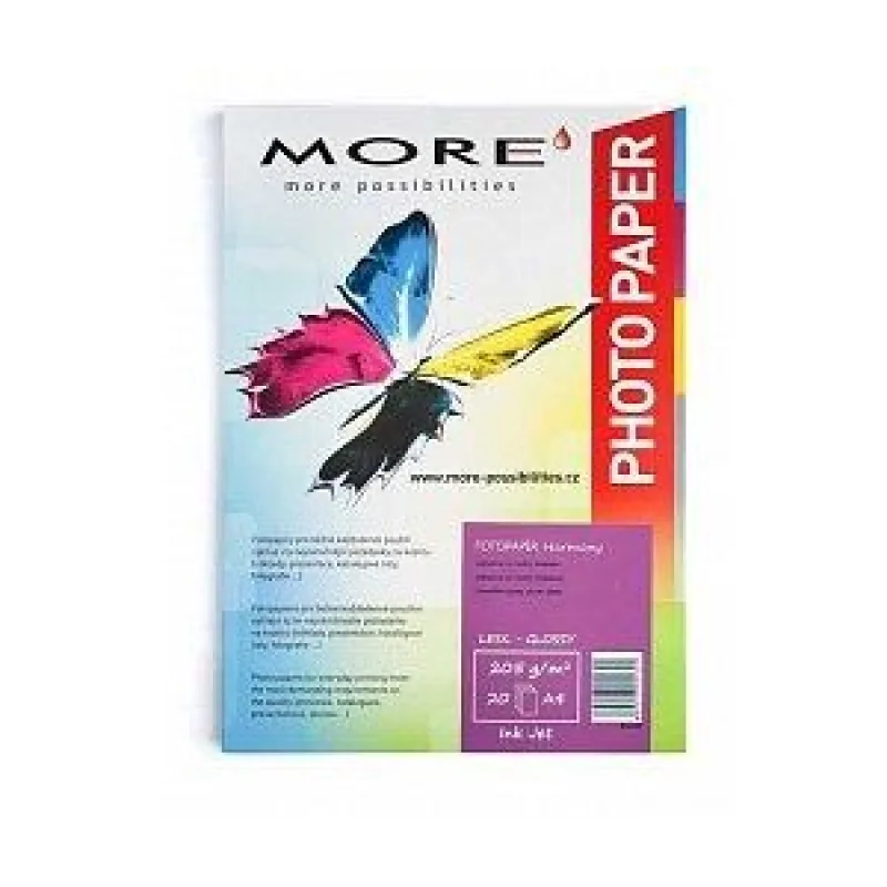 ARMOR More Fotopapír Harmony 205g, A4 glossy, 20 listů, inkjet M10525