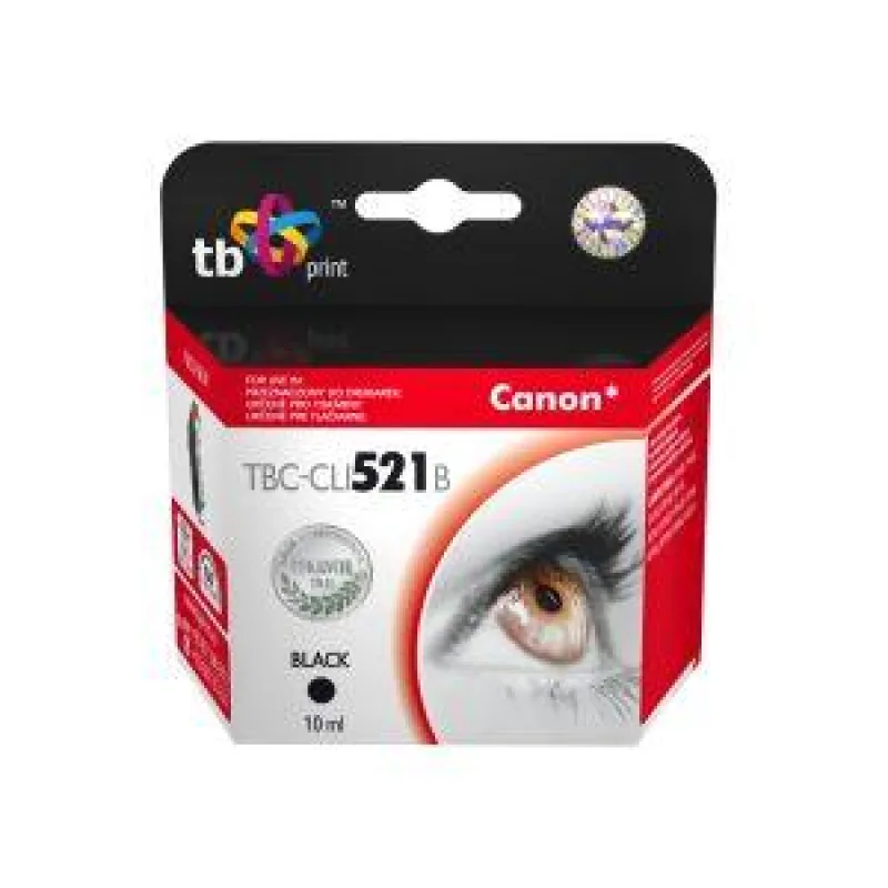Ink. kazeta TB kompat. s Canon CLI-521Bk 100% new TBC-CLI521B