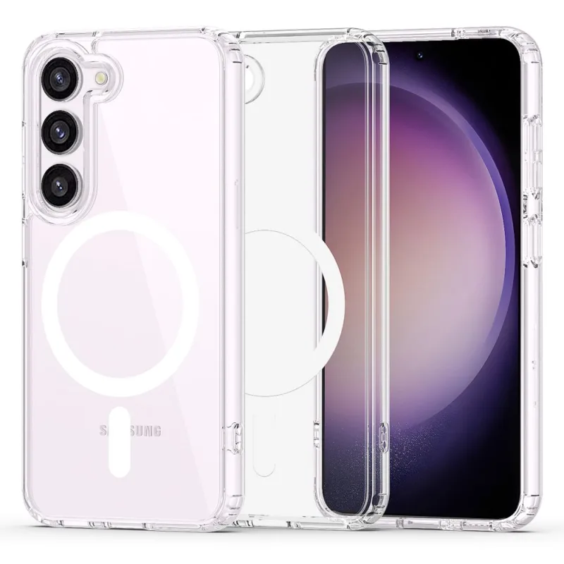 Puzdro Tech-Protect FlexAir Hybrid MagSafe pre Samsung Galaxy S23 – priehľadné