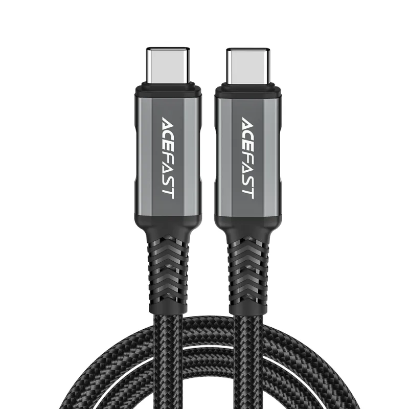 Acefast C1-09 USB-C / USB-C kábel USB4 PD3.1 5A 1m - sivo-čierny