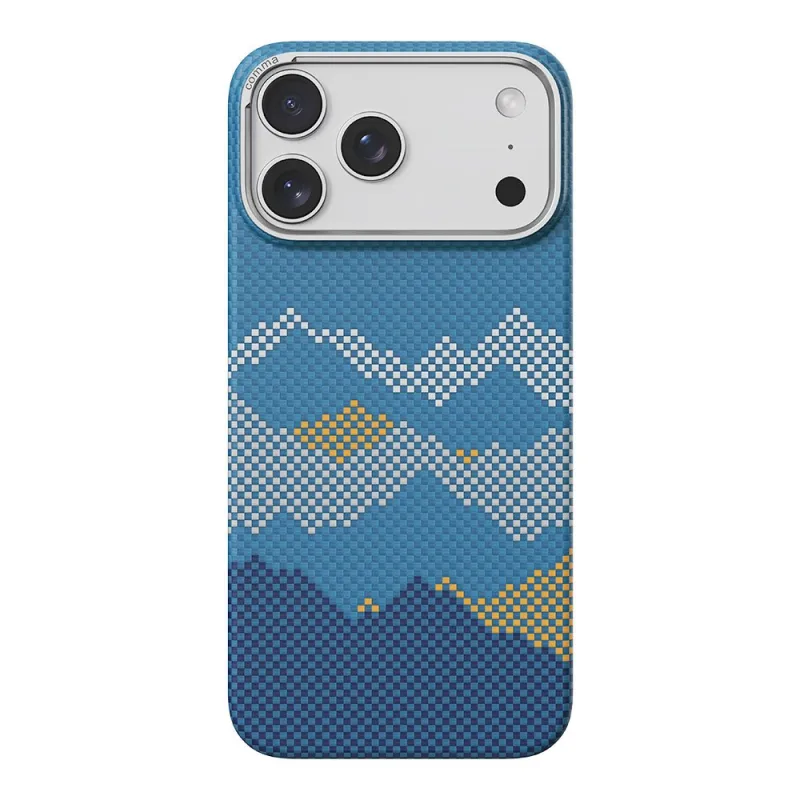 Comma kryt Woven Kevlar Magnetic Shockproof Case pre iPhone 17 Pro Max - Mountain View