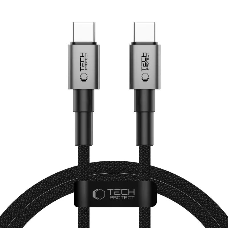 Kábel Tech-Protect UltraBoost DNA USB-C PD100W/5A 100 cm – sivý