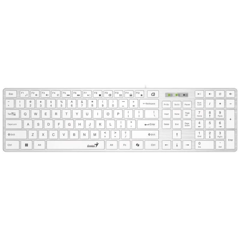 GENIUS Slimstar 126 klávesnica + Copilot biela 31310017427