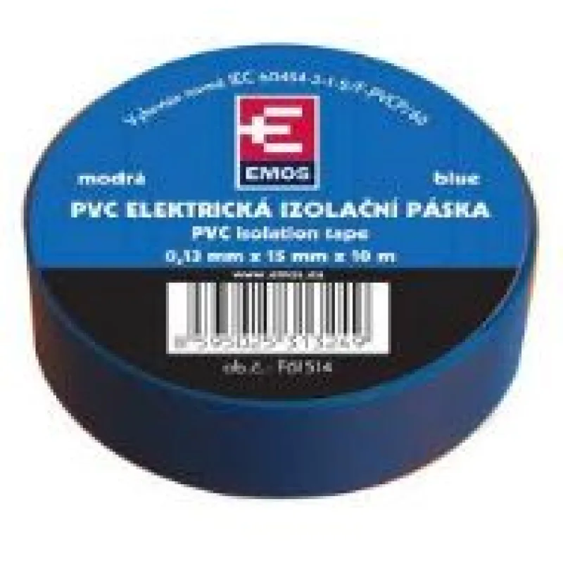 Emos Izolačná páska PVC 15/ 10 modrá zvpep04