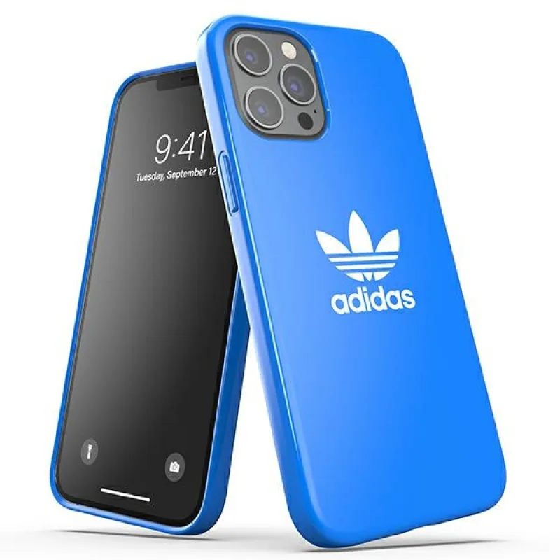 Obal Adidas OR SnapCase Trefoil Case pre iPhone 12 Pro Max – modrý