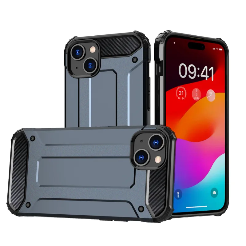 Kryt iPhone 15 Plus Hybrid Armor – modrý