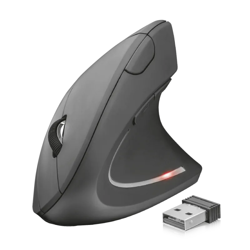 TRUST Verto/ Vertikálna/ Optická/ Pre pravákov/ 1 600 DPI/ Bezdrôtová USB…
