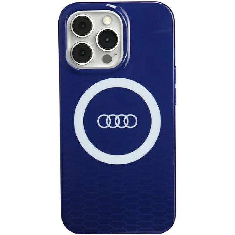 Puzdro Audi IML Big Logo MagSafe pre iPhone 13 Pro / 13 - modré