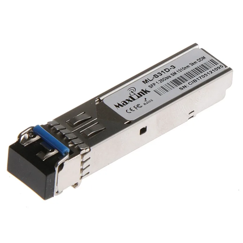 MaxLink 1.25G SFP optický modul, SM, 1310nm, 3km, 2x LC konektor, DDM ML…