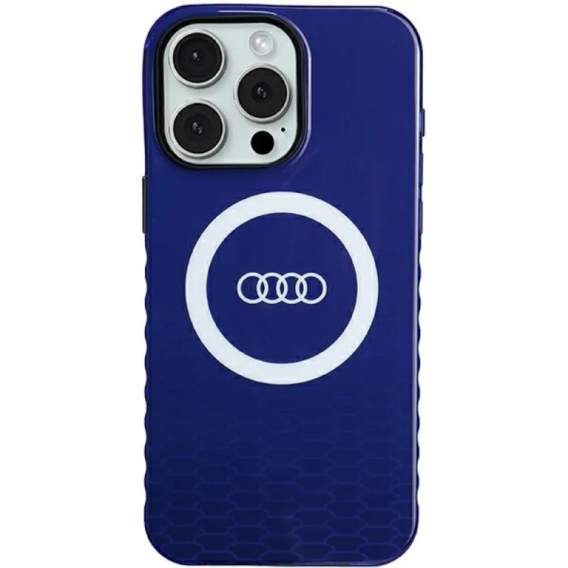 Puzdro Audi IML Big Logo MagSafe pre iPhone 15 Pro Max - modré