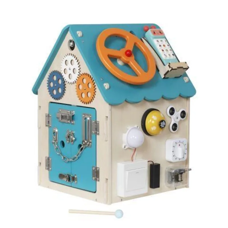 2Kids Toys Activity board Domeček tyrkysový 2D98222