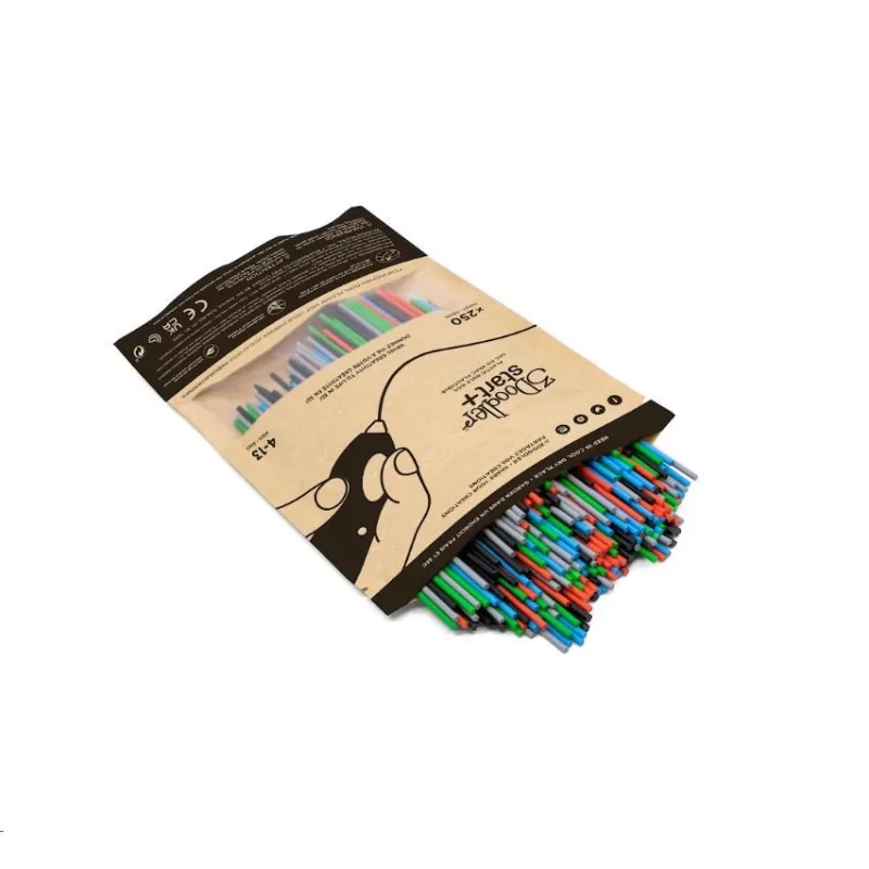 3Doodler náplň ECO-PCL pro 3D pero Start+ 250ks - černá, červená, šedá,…