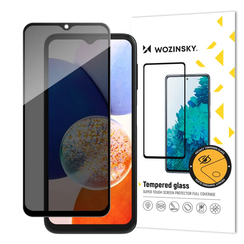 Tvrdené sklo Wozinsky Privacy Glass pre Samsung Galaxy A13 s privátnym filtrom Anti Spy