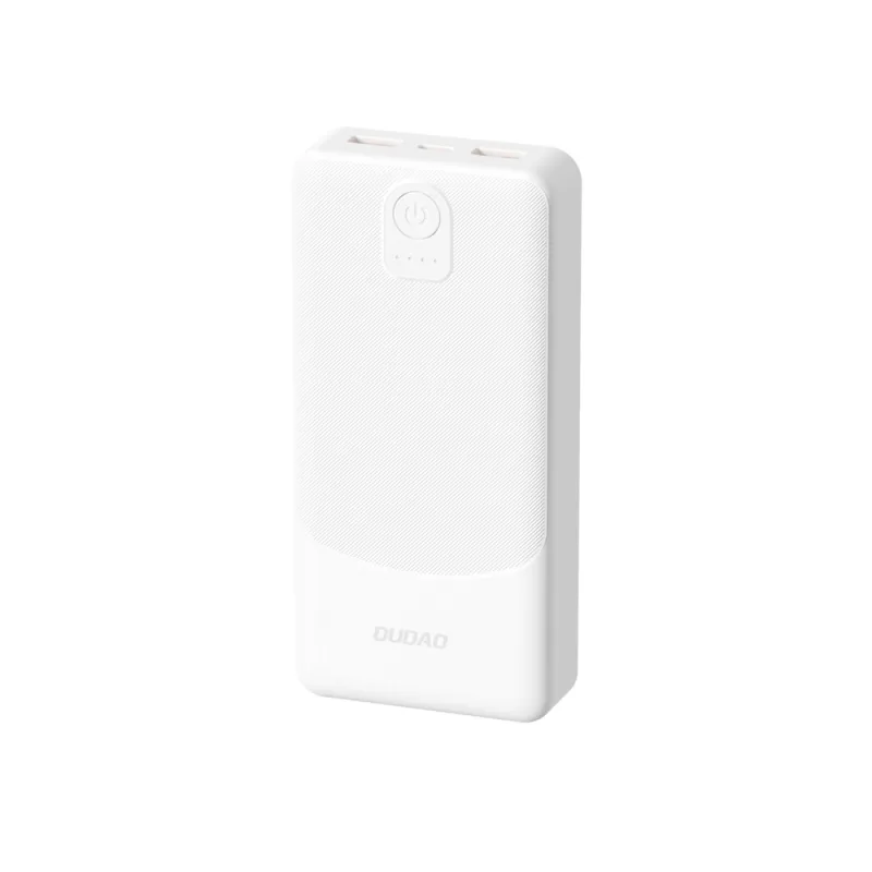 Powerbanka Dudao K10 10000mAh 2,4A 2 x USB-A - biela