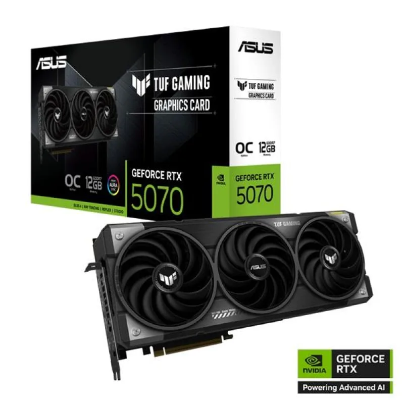 ASUS TUF RTX5070 OC GAMING 12GB/192-bit GDDR7 2xHDMI 3xDP 90YV0LZ0-M0NA00