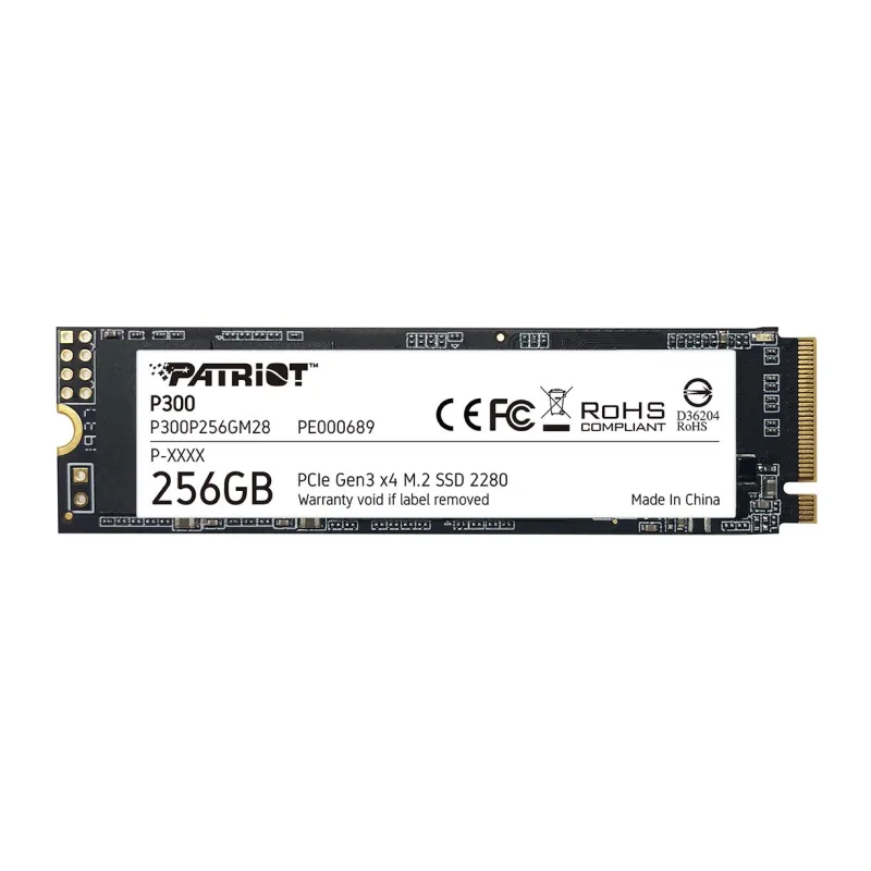 PATRIOT P300/ 256GB/ SSD/ M.2 NVMe/ 5R P300P256GM28