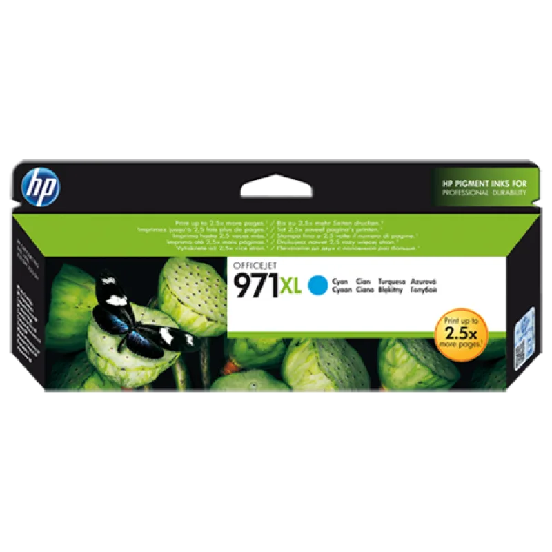 Azúrová atramentová kazeta HP 971XL Officejet CN626AE