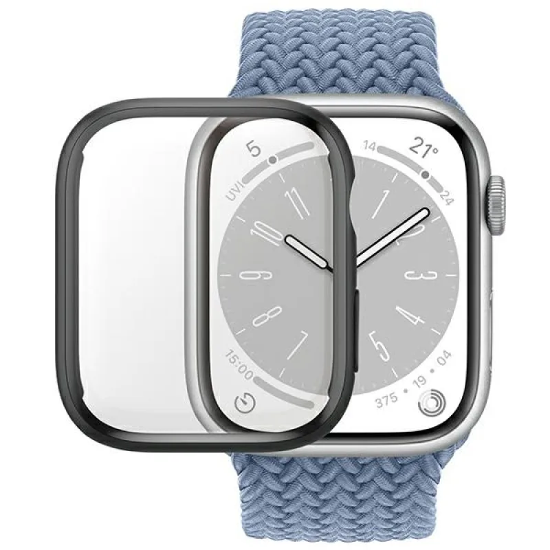 Celobody puzdro PanzerGlass pre Apple Watch 7 41mm - čierne