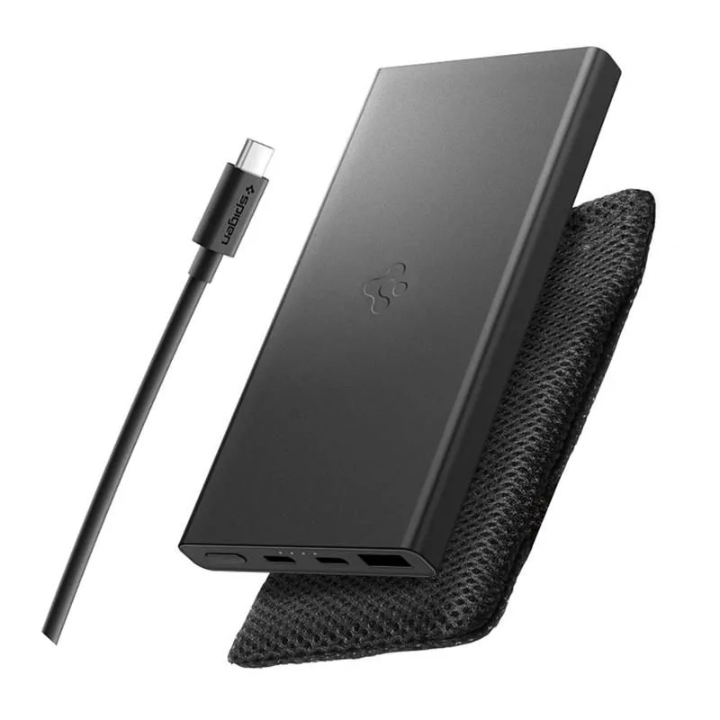 Power Bank Spigen Essential EA2210 10 000 mAh 22,5 W – čierna