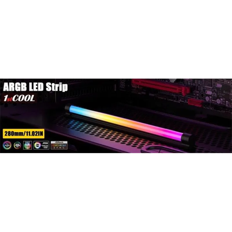 1stCOOL AURA EVO ARGB LED trubica 28cm 3pin ARGB/SATA konektor STRIP2…