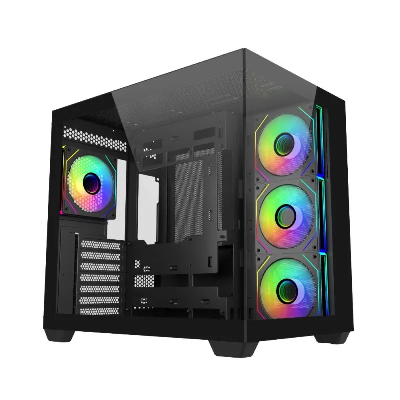 Cooler Master case Elite 681, ATX, Průhledná bočnice, 4x 120mm ARGB…
