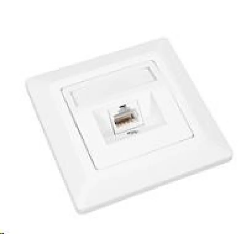 Solarix Zásuvka CAT5E UTP 1 x RJ45 pod omietku biela SX9-1-5E-UTP-WH…