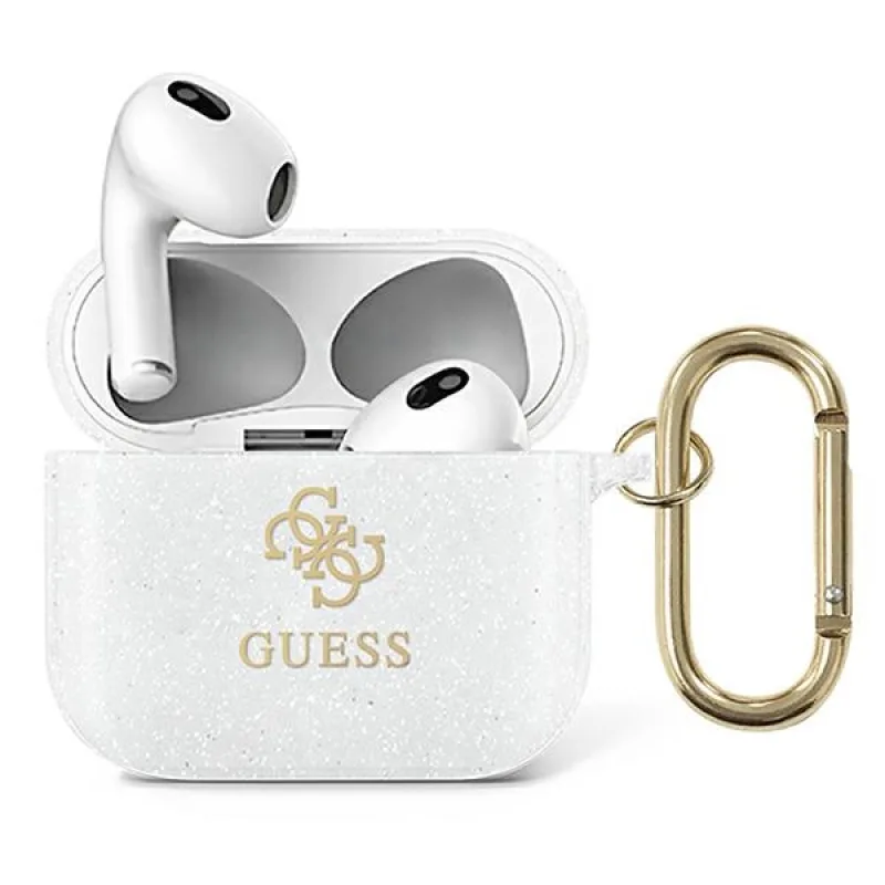 Kryt Guess GUA3UCG4GT AirPods 3 Transparent Glitter Collection