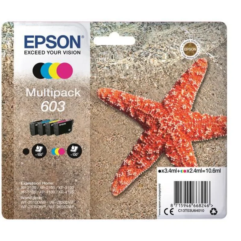 Epson 603 Multipack - originálny C13T03U64010