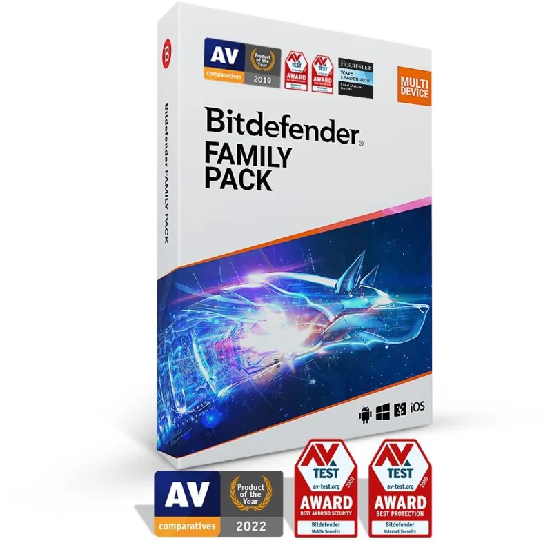 Bitdefender Family pack - 15 zariadení na 3 roky - elektronická licencia…